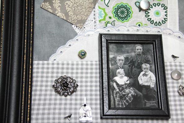 Stoffcollage Familie I – Bild 3