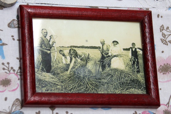 Stoffcollage Ernte – Bild 2
