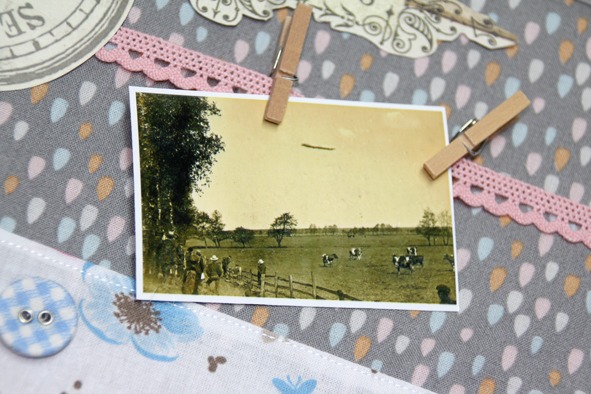 Stoffcollage Ernte – Bild 3